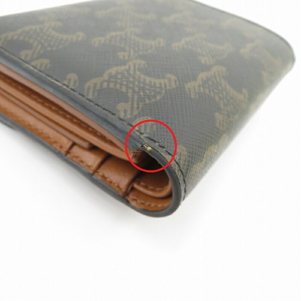 Celine Wallet Triomphe Flap Trifold Brown - Picture 6 of 15
